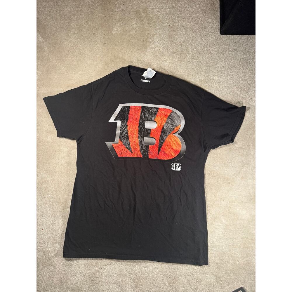 Cincinnati Bengals York 13 T Shirt Men's Large Black NFL Football Graphic
